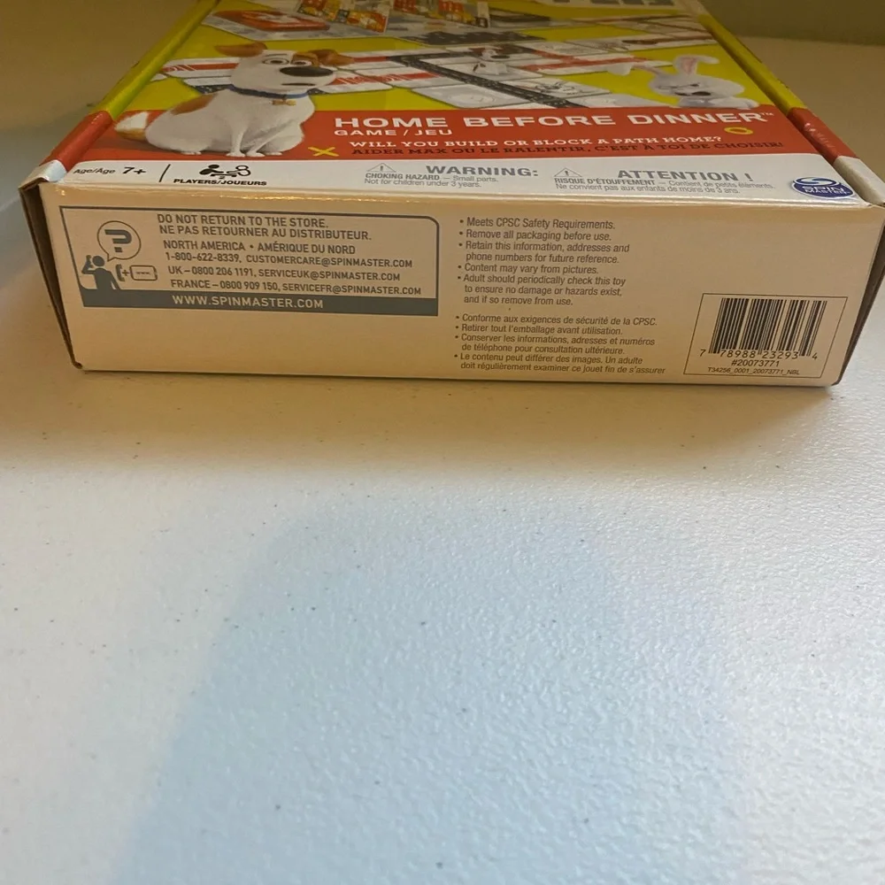 The Secret Life of Pets Home Before Dinner Board Game